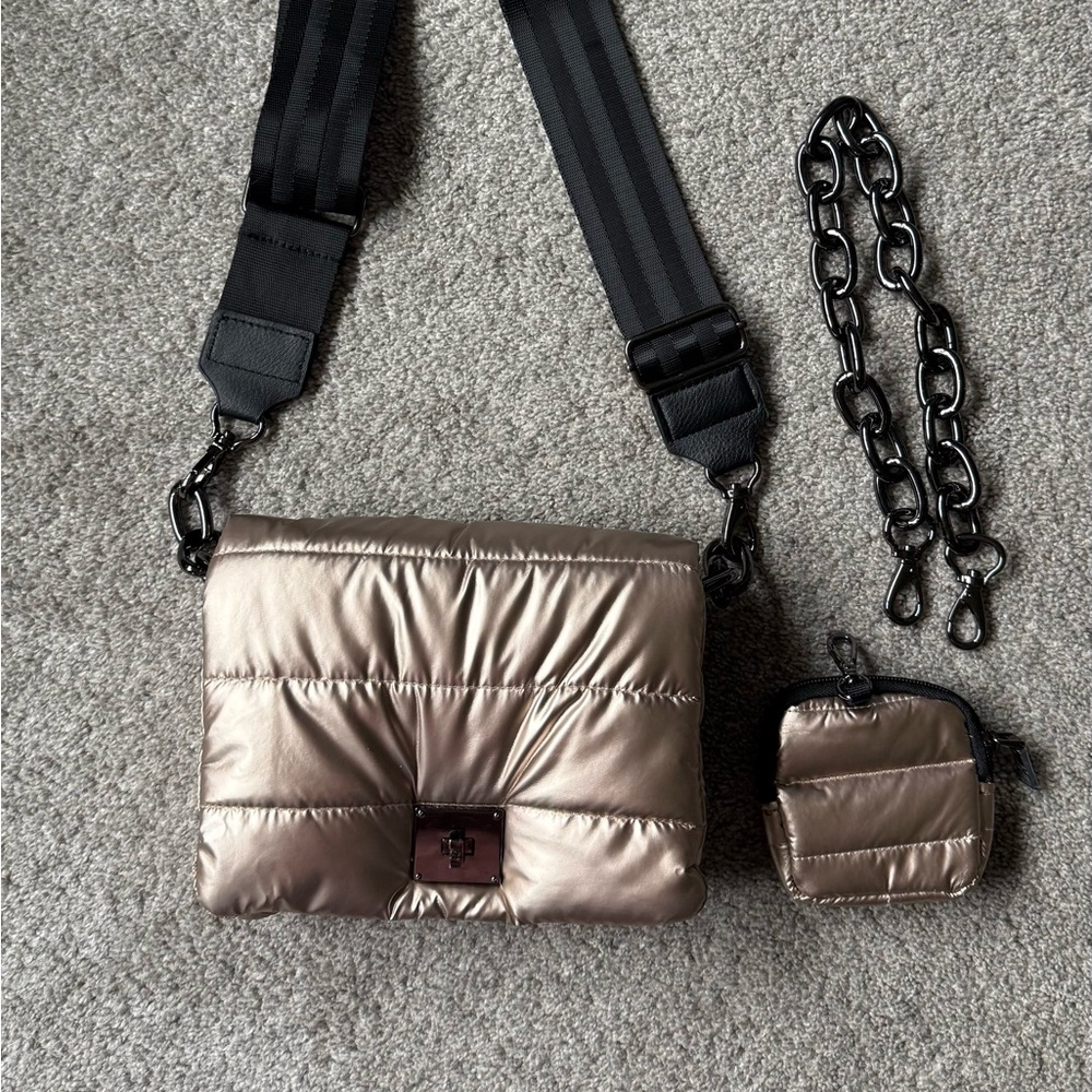 Think Royln muted Gold crossbody